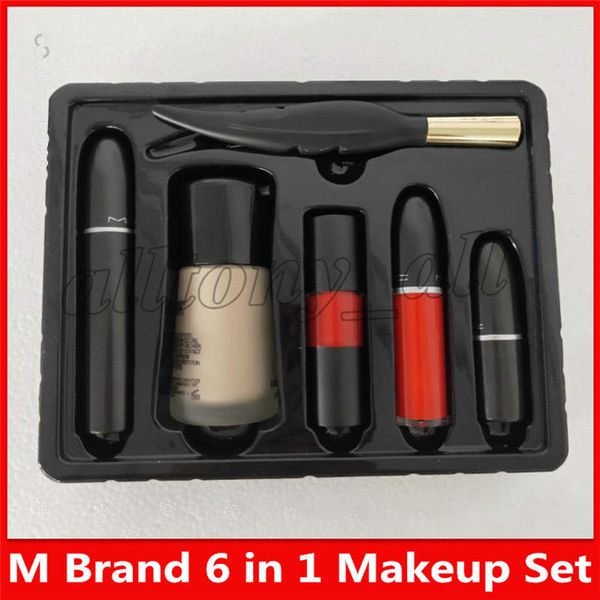 famous m brand 6 in 1 make up set eyeliner lipstick lipgloss foundation mascara with high quality
famous m brand 6 in 1 make up set eyeliner lipstick lipgloss foundation mascara with high quality