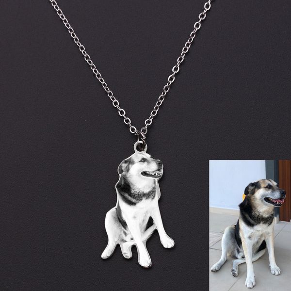custom personalized pet/cat/dog p necklace pendants stainless steel engrave name necklace women men jewelry memorial gift, Silver
custom personalized pet/cat/dog p necklace pendants stainless steel engrave name necklace women men jewelry memorial gift, Silver