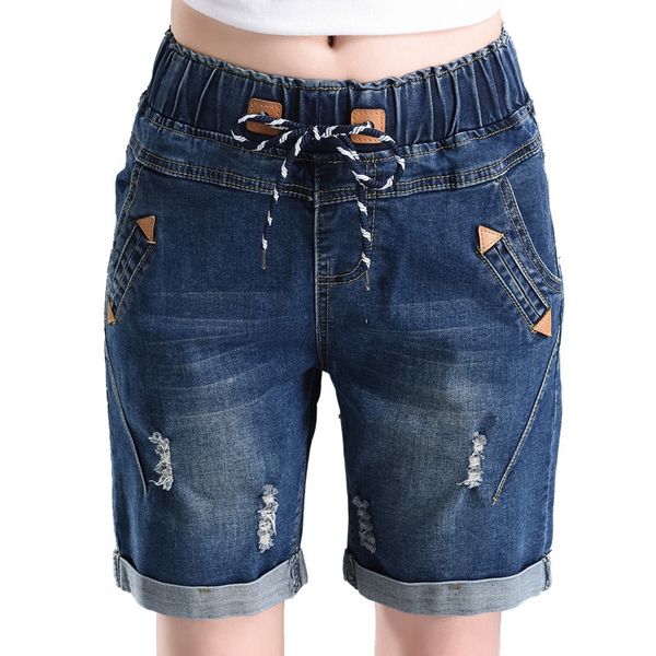 women's 26-34inch black blue denim shorts half elastic waist shorts
women's 26-34inch black blue denim shorts half elastic waist shorts