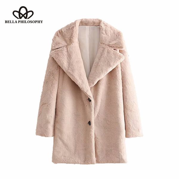 wonder 2018 new autumn chic thick warm faux fur long warm coat lapel collar long sleeve ladies outerwear casual casaco femme, Black
wonder 2018 new autumn chic thick warm faux fur long warm coat lapel collar long sleeve ladies outerwear casual casaco femme, Black