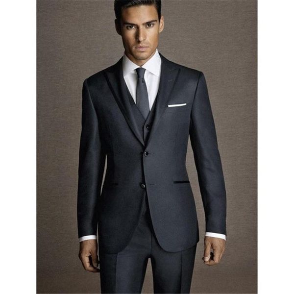 men's suits & blazers smoking arrival classic navy mentuxedos 3 pieces wedding for men peaked lapel groomsmen slim fit suit, White;black
men's suits & blazers smoking arrival classic navy mentuxedos 3 pieces wedding for men peaked lapel groomsmen slim fit suit, White;black