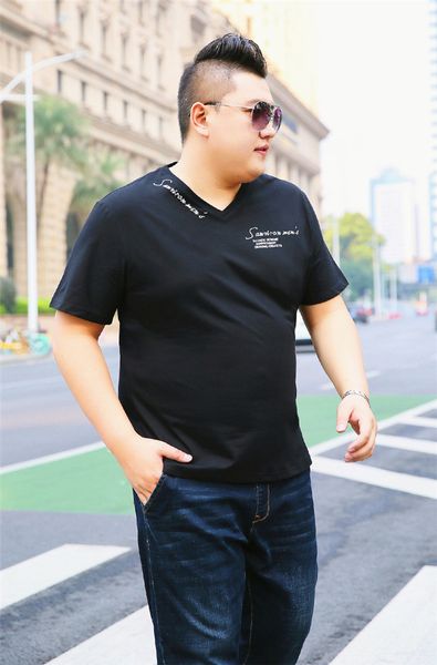 mens summer plus size tshirts designer letter printed v neck oversize tees males casual short sleeve clothes, White;black
mens summer plus size tshirts designer letter printed v neck oversize tees males casual short sleeve clothes, White;black