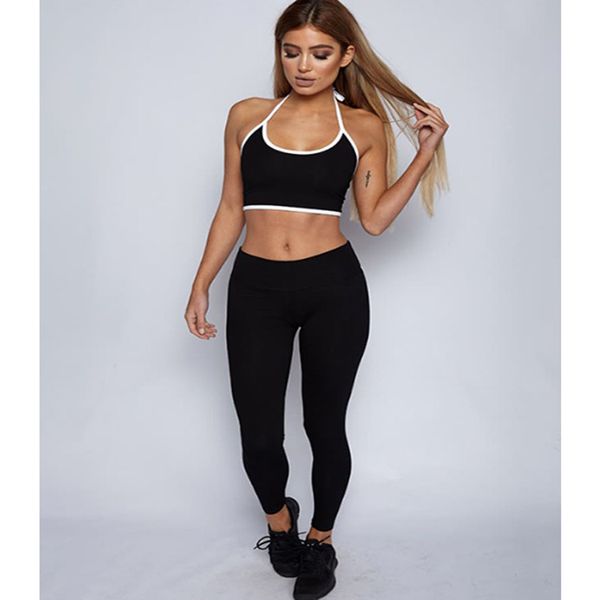 strap sports suit women tie bra yoga clothing fitness running pants two-piece set ropa deportiva mujer gym sport suit women, White;red
strap sports suit women tie bra yoga clothing fitness running pants two-piece set ropa deportiva mujer gym sport suit women, White;red