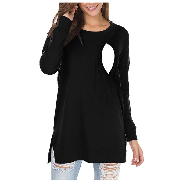 breastfeeding clothes for women solid pregnant clothes spring full sleeve maternity nursing loose breastfeeding clothes, White
breastfeeding clothes for women solid pregnant clothes spring full sleeve maternity nursing loose breastfeeding clothes, White