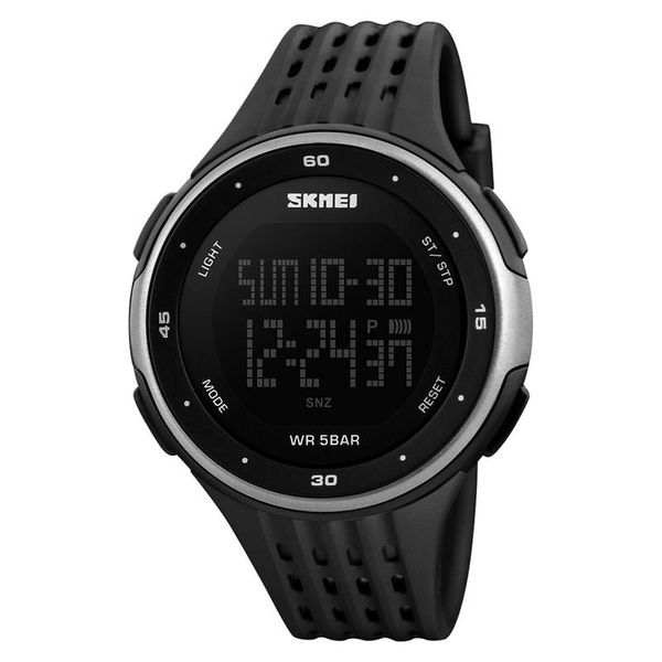 

skmei mens sports watches dive 50m digital led watch men fashion casual electronics wristwatches relojes, Slivery;brown