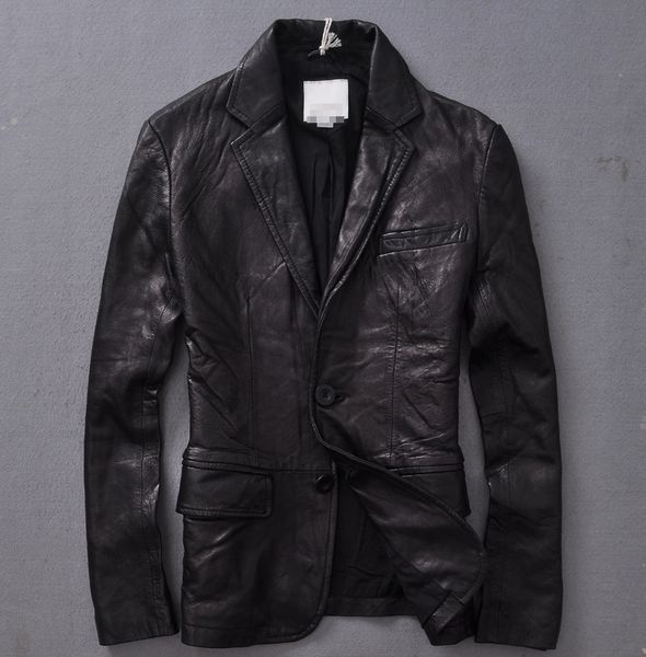 italy genuine leather jacket men sheepskin slim fit leather suit men coat male business style black brown autumn jacket
italy genuine leather jacket men sheepskin slim fit leather suit men coat male business style black brown autumn jacket