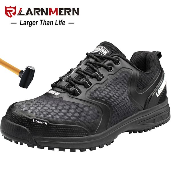 larnmern men's work safety shoes steel toe breathable anti-smashing anti-puncture non-slip construction protective footwear, Black
larnmern men's work safety shoes steel toe breathable anti-smashing anti-puncture non-slip construction protective footwear, Black