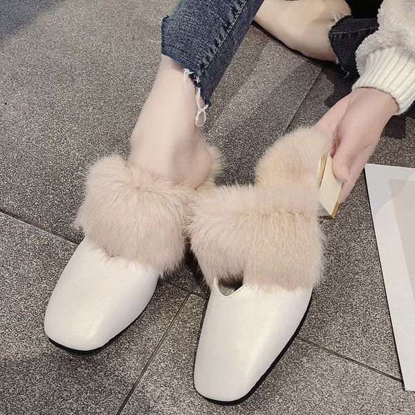 fur shoes ladies' slippers med loafers luxury slides cover toe slipers women square heel plush designer soft 2019 block fashion, Black
fur shoes ladies' slippers med loafers luxury slides cover toe slipers women square heel plush designer soft 2019 block fashion, Black