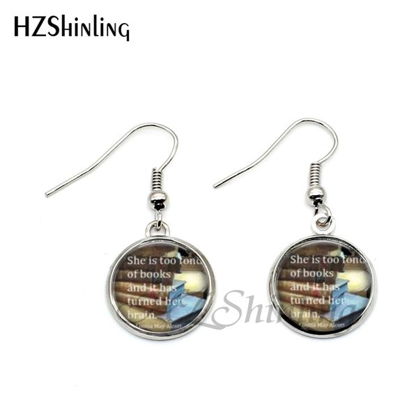 2019 vintage books p earring book lover's earrings jewelry librarian gift writer student teacher book nerd gift nhe-0010, Silver
2019 vintage books p earring book lover's earrings jewelry librarian gift writer student teacher book nerd gift nhe-0010, Silver