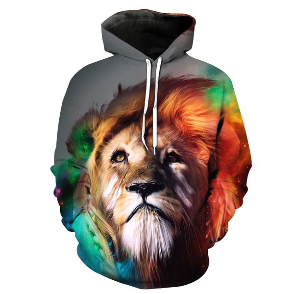 european and american foreign trade 3d dazzling prints with hats pockets pullovers men's fashion and caps blouse hoodies, Black
european and american foreign trade 3d dazzling prints with hats pockets pullovers men's fashion and caps blouse hoodies, Black