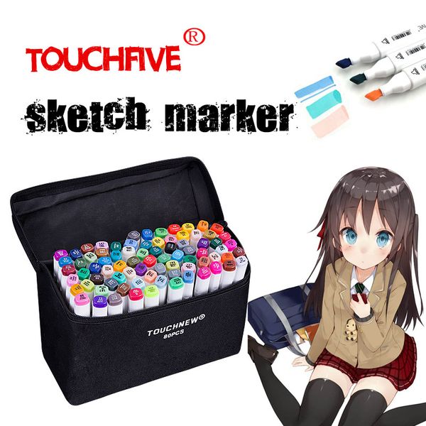 touchfive marker pen 30/40/60/80/168 colors art markers set double head artist sketch oily pen manga painting set
touchfive marker pen 30/40/60/80/168 colors art markers set double head artist sketch oily pen manga painting set