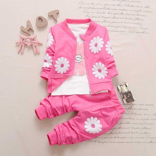 2019 new spring autumn baby clothes set three-piece flower cotton clothing baby girls round neck long sleeve pants suit, White
2019 new spring autumn baby clothes set three-piece flower cotton clothing baby girls round neck long sleeve pants suit, White