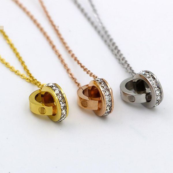 2018 love dual circle pendant rose gold silver color necklace for women vintage collar costume jewelry
2018 love dual circle pendant rose gold silver color necklace for women vintage collar costume jewelry
