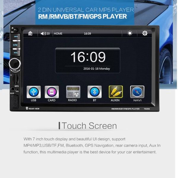 7 hd bluetooth touch screen car gps stereo radio 2 din mp5/mp3/usb/aux+ camera usb bluetooth audio car radio multimidia mp5
7 hd bluetooth touch screen car gps stereo radio 2 din mp5/mp3/usb/aux+ camera usb bluetooth audio car radio multimidia mp5