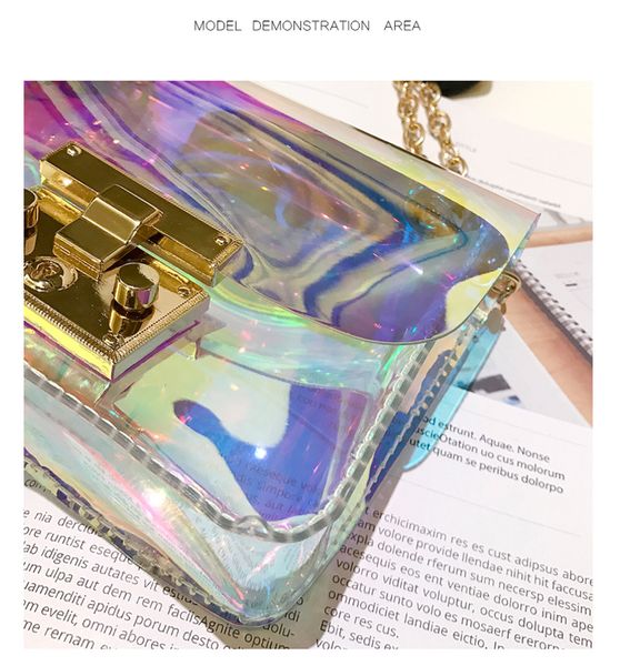 designer-women transparent bags clear pvc jelly small tote messenger laser holographic shoulder bags female lady sac femme bandoulier
designer-women transparent bags clear pvc jelly small tote messenger laser holographic shoulder bags female lady sac femme bandoulier