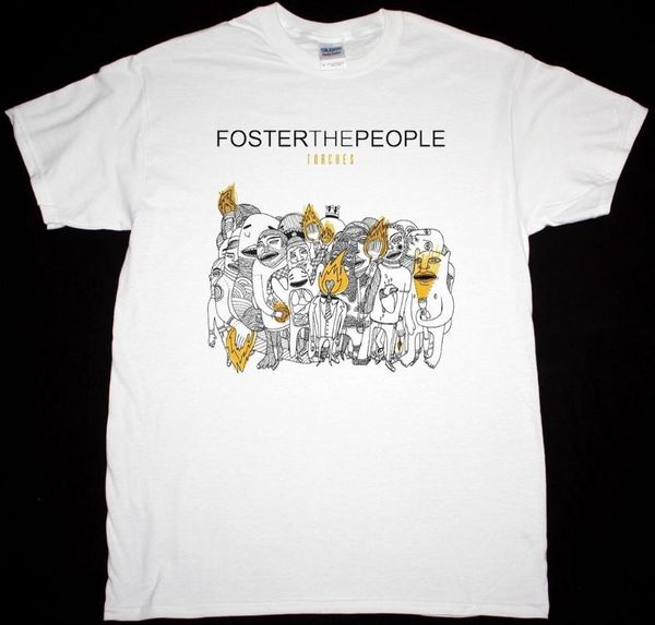 foster the people torches indie alternative the kooks new white t-shirt cool funny t shirts, White;black
foster the people torches indie alternative the kooks new white t-shirt cool funny t shirts, White;black