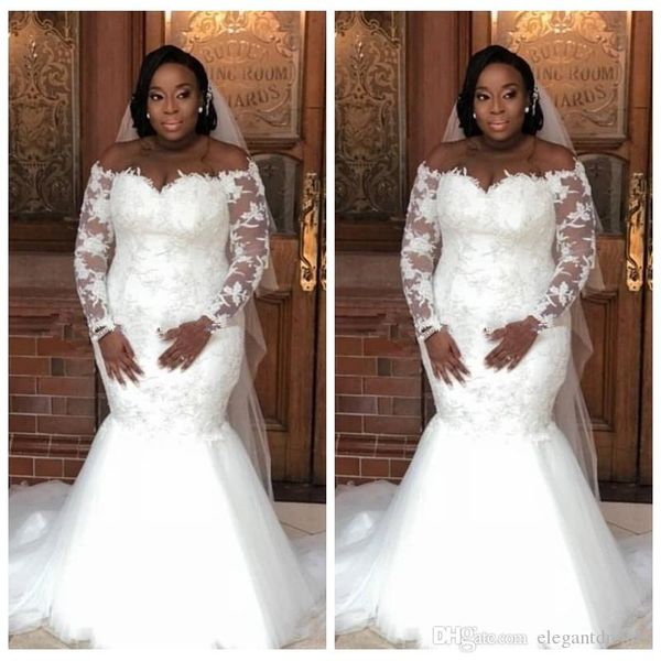 new sweetheart mermaid wedding dresses long sleeves modest slim formal full lace bridal gowns customized garden vestidos de marriage, White
new sweetheart mermaid wedding dresses long sleeves modest slim formal full lace bridal gowns customized garden vestidos de marriage, White