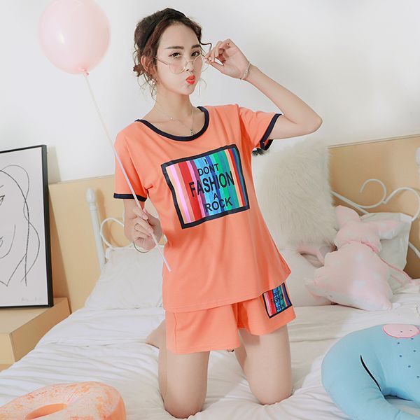 with chest pad women pajamas 2019 summer short sleeves thin cute sweet students pijama mujer casual girls home wear set lounge, Blue;gray
with chest pad women pajamas 2019 summer short sleeves thin cute sweet students pijama mujer casual girls home wear set lounge, Blue;gray