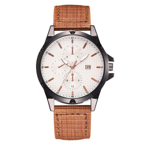 men's simple casual fashion watches men elegant cloth veins pu strap wrist watch male quartz clock relogio masculino horloges, Slivery;brown
men's simple casual fashion watches men elegant cloth veins pu strap wrist watch male quartz clock relogio masculino horloges, Slivery;brown