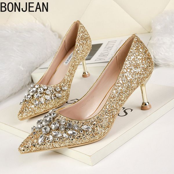 new european american fashion pointed shallow mouth high heels wedding shoes bridesmaid slim sequined women's heeled rhinestone, Black
new european american fashion pointed shallow mouth high heels wedding shoes bridesmaid slim sequined women's heeled rhinestone, Black