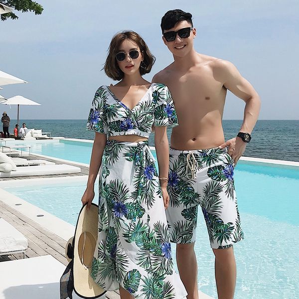 national style couple wear couple swim three-piece suit beach printing beach honeymoon swimming suit men's spring swimsuit, White;black
national style couple wear couple swim three-piece suit beach printing beach honeymoon swimming suit men's spring swimsuit, White;black