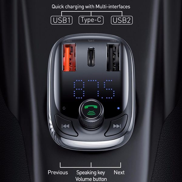 12-24v baseus fm transmitter bluetooth 5.0 quick charge 4.0 car charger for mobile phone lcd mp3 player dual usb #724
12-24v baseus fm transmitter bluetooth 5.0 quick charge 4.0 car charger for mobile phone lcd mp3 player dual usb #724
