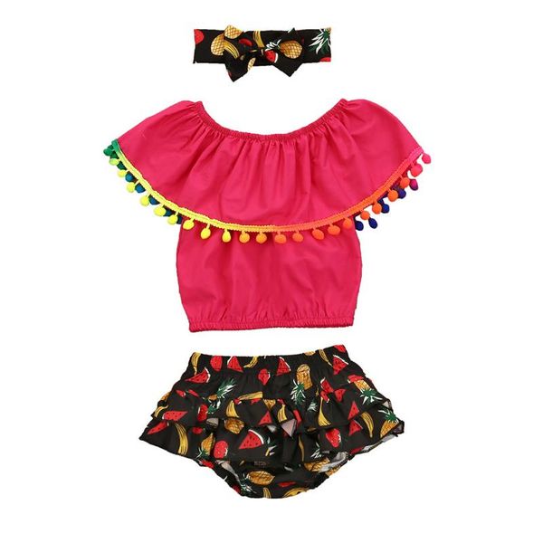clothing sets kancoold girls explosion set sleeveless solid color fringe + fruit floral printed shorts hairband three-piece, White
clothing sets kancoold girls explosion set sleeveless solid color fringe + fruit floral printed shorts hairband three-piece, White