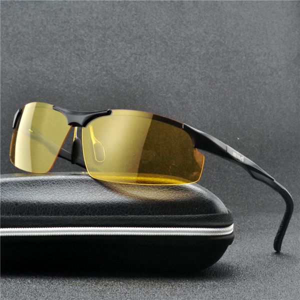 frameless square night vision glasses for night driving goggles polarized sunglasses yellow aluminum uv sun glassses for men nx, White;black
frameless square night vision glasses for night driving goggles polarized sunglasses yellow aluminum uv sun glassses for men nx, White;black