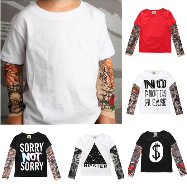 novelty tattoo kids long sleeve t-shirts fashion print cotton boys t shirt kids girls children's clothes 1-7 years, Blue
novelty tattoo kids long sleeve t-shirts fashion print cotton boys t shirt kids girls children's clothes 1-7 years, Blue