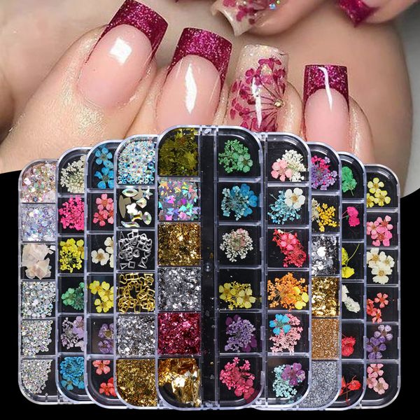 new dried flowers glitter flakes mix nail decorations floral leaf sticker jewelry summer beauty diy accessories 12 grid chf11-24, Silver;gold
new dried flowers glitter flakes mix nail decorations floral leaf sticker jewelry summer beauty diy accessories 12 grid chf11-24, Silver;gold