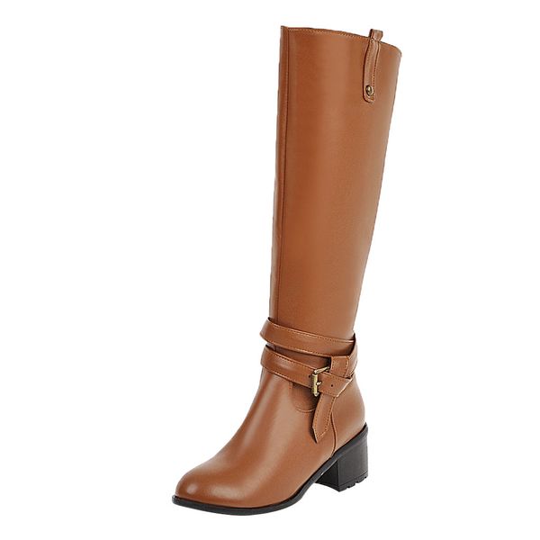 women's boots high heeled round toe shoes fashion blet buckle casual high-tube boots fashion leisure soft comfortable durable, Black
women's boots high heeled round toe shoes fashion blet buckle casual high-tube boots fashion leisure soft comfortable durable, Black