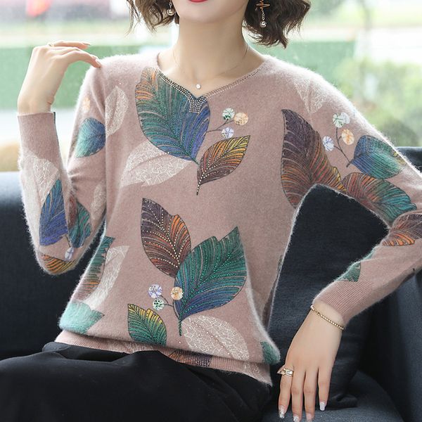 vintage runway designer brand knitted sweater women 2020 fashion v neck pullovers leaf printed long sleeve loose women sweaters, White;black
vintage runway designer brand knitted sweater women 2020 fashion v neck pullovers leaf printed long sleeve loose women sweaters, White;black