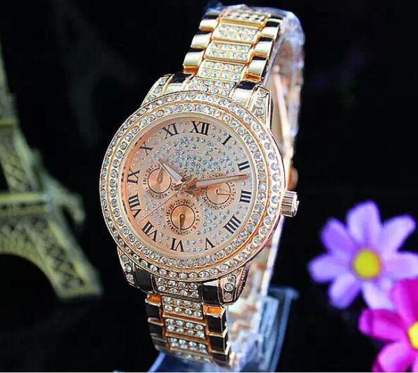 Fashion Watches michael Quartz Watch Casual Full Steel Dial Style woman All over the sky stars Crystal Diamond Rome Word Dial Style Watches
Fashion Watches michael Quartz Watch Casual Full Steel Dial Style woman All over the sky stars Crystal Diamond Rome Word Dial Style Watches