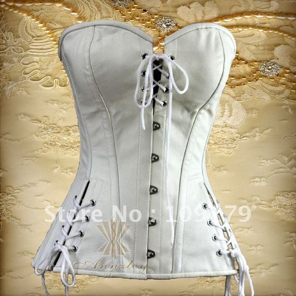 annzley corset custom made luxury white 100% genuine cowhide leather corset top, Black;white
annzley corset custom made luxury white 100% genuine cowhide leather corset top, Black;white