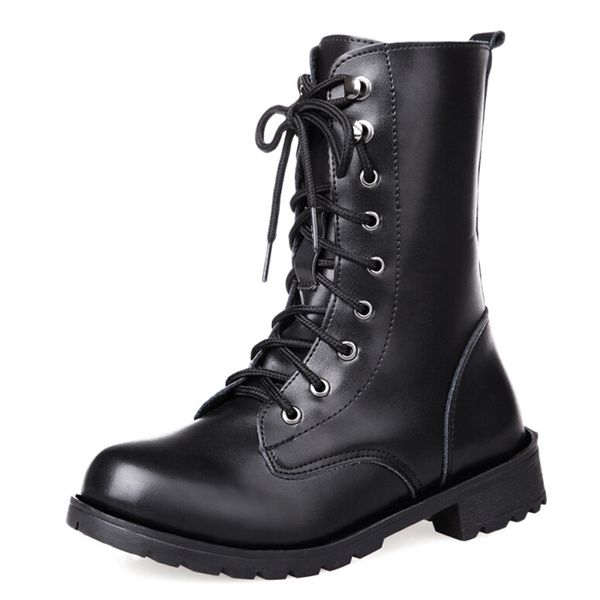 women boots cowboy boots motorcycle pour women autumn leather ankle short casual botas non-slip, Black
women boots cowboy boots motorcycle pour women autumn leather ankle short casual botas non-slip, Black