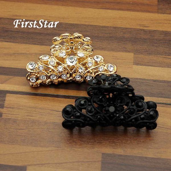 firststar elegant golden and black crystal hair claw metal alloy rhinestone grab clip clamp for women hair style accessories, Golden;white
firststar elegant golden and black crystal hair claw metal alloy rhinestone grab clip clamp for women hair style accessories, Golden;white
