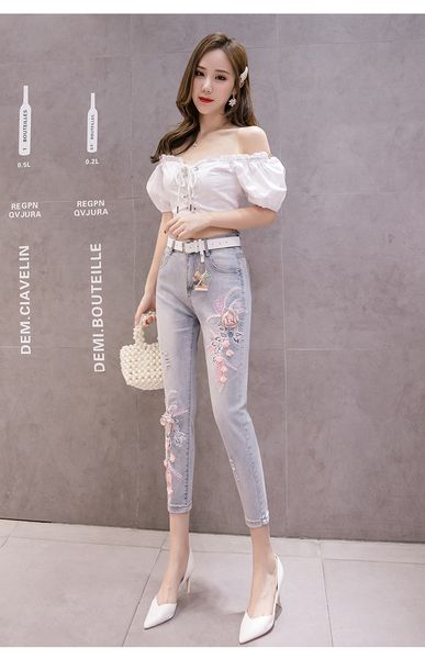 orchid gray женские широкие ноги штаны джинсы tide nine очки свободные прямые, Blue 
orchid gray женские широкие ноги штаны джинсы tide nine очки свободные прямые, Blue