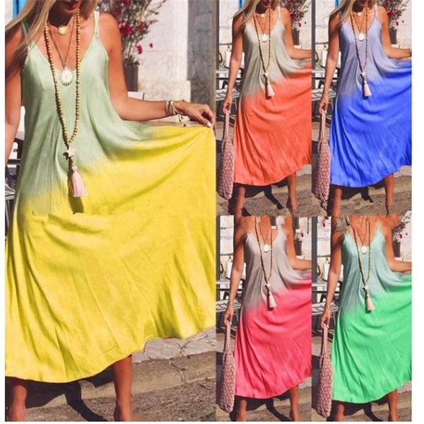 spaghetti strap designer women dresses gradient color panelled casual clothing sleeveless v neck fashion womens dresses, Black;gray
spaghetti strap designer women dresses gradient color panelled casual clothing sleeveless v neck fashion womens dresses, Black;gray