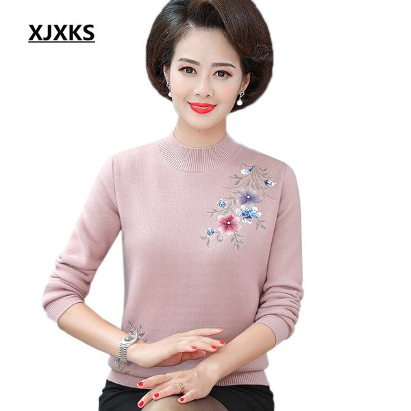 xjxks exquisite embroidery women turtleneck sweater 2019 winter thicken new comfortable cashmere sweater pullover women, White;black
xjxks exquisite embroidery women turtleneck sweater 2019 winter thicken new comfortable cashmere sweater pullover women, White;black