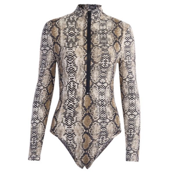 luxury brand fashion snake jumpsuits sports style special designer vintage casual work party rompers, Black;white
luxury brand fashion snake jumpsuits sports style special designer vintage casual work party rompers, Black;white
