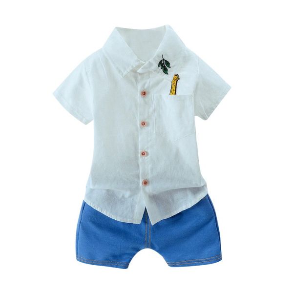 2019 summer kids boys sets casual short sleeve cartoon print t-shirt +shorts costume set, White
2019 summer kids boys sets casual short sleeve cartoon print t-shirt +shorts costume set, White