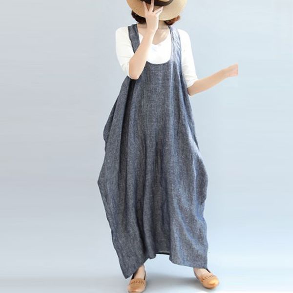 2019 zanzea women summer straps sleeveless solid baggy backless long dungarees dress cotton linen party beach vestido plus size, Black;pink
2019 zanzea women summer straps sleeveless solid baggy backless long dungarees dress cotton linen party beach vestido plus size, Black;pink