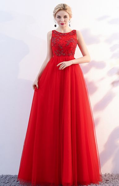 new elegant formal red evening dresses dignified atmosphere round lace bud beads a party qi prom eance dresses, Black;red
new elegant formal red evening dresses dignified atmosphere round lace bud beads a party qi prom eance dresses, Black;red