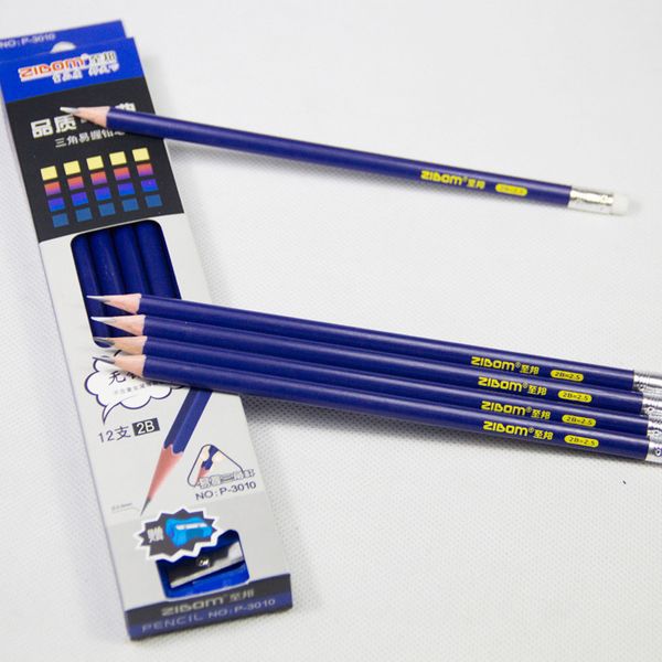 12pcs/lots cute 2b pencils with eraser triangulation rubber softening wood lead-wooden lead pencil for kids school supplies
12pcs/lots cute 2b pencils with eraser triangulation rubber softening wood lead-wooden lead pencil for kids school supplies