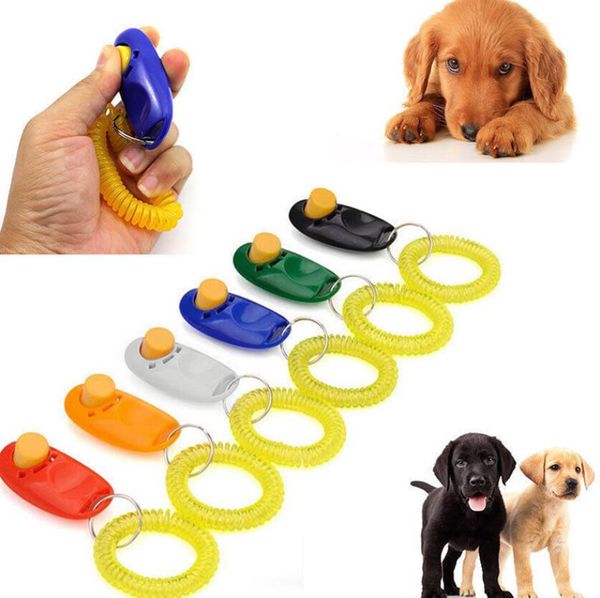 pet trainer pet dog cat training dog clicker adjustable sound key chain and wrist strap doggy train click pet training tool quality 
pet trainer pet dog cat training dog clicker adjustable sound key chain and wrist strap doggy train click pet training tool quality