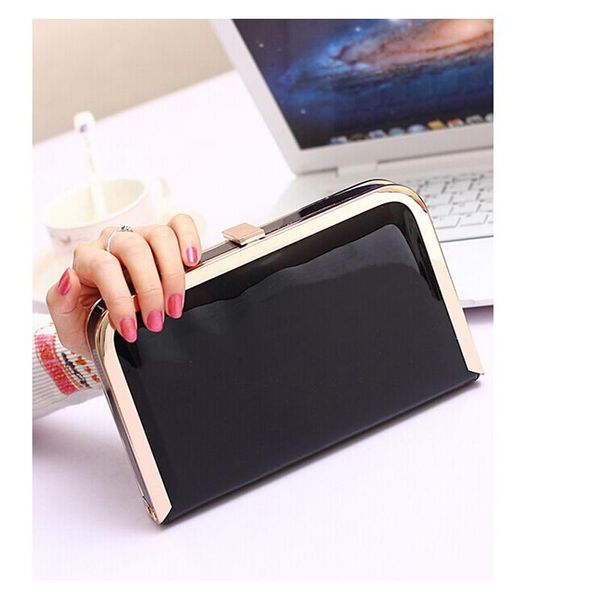 designer-summer fashion candy color patent leather clip clutch pu covered evening bag multicolor purse for women - rc019
designer-summer fashion candy color patent leather clip clutch pu covered evening bag multicolor purse for women - rc019