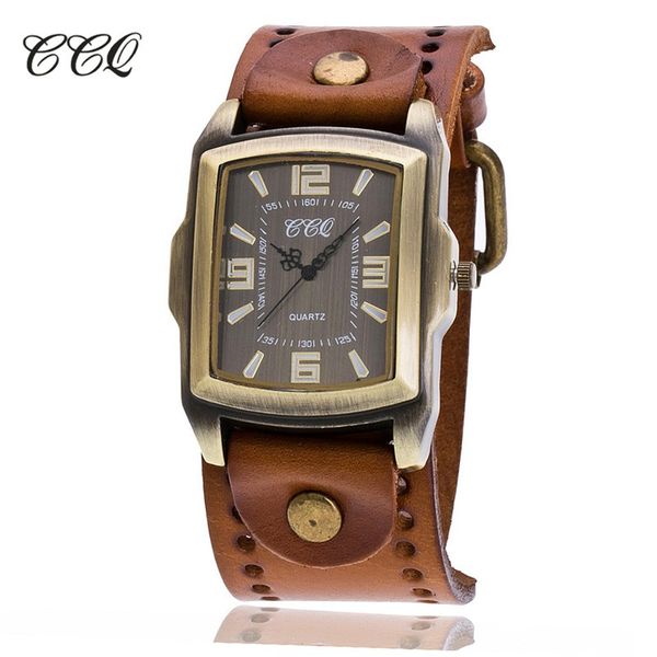 ccq vintage fashion cow leather wrist watch antique casual quartz wrist watch relogio masculino relojes hombres c22, Slivery;brown
ccq vintage fashion cow leather wrist watch antique casual quartz wrist watch relogio masculino relojes hombres c22, Slivery;brown