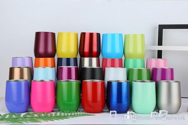10pcs 12oz egg cups double layer 304 stainless steel wine cup stemless red wine glasses mugs vacuum insulated cup
10pcs 12oz egg cups double layer 304 stainless steel wine cup stemless red wine glasses mugs vacuum insulated cup