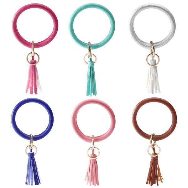 solid color round bracelet personalized leather tassel bracelet keychain lanyard keychain bangle key holder tassel keychain bracelet jj19923, Silver
solid color round bracelet personalized leather tassel bracelet keychain lanyard keychain bangle key holder tassel keychain bracelet jj19923, Silver