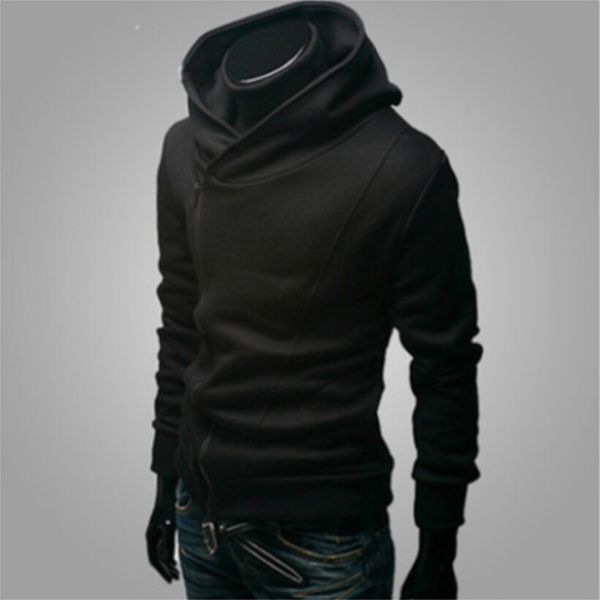 men casual hoodies spring autumn new fashion long sleeved zipper up solid color hip hop clothing sweatshirts, Black
men casual hoodies spring autumn new fashion long sleeved zipper up solid color hip hop clothing sweatshirts, Black